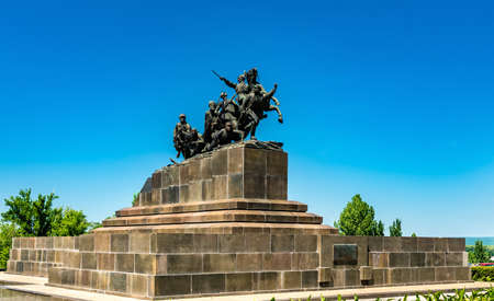 Monument to Vasily Chapaev in Samara, Russiaのeditorial素材