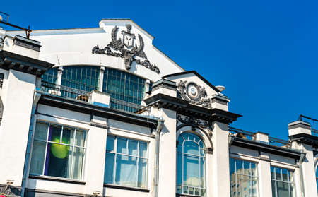 Covered Market, a historic building in Saratov, Russiaのeditorial素材