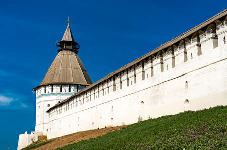 Walls of Astrakhan Kremlin in Russiaのeditorial素材