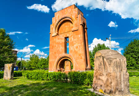 View of the Bagratunyats Monument in Gyumri - Shirak, Armeniaのeditorial素材