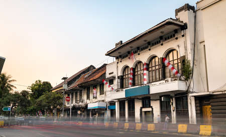 Traditional architecture in Kota Tua, the old town of Jakarta, Indonesiaのeditorial素材