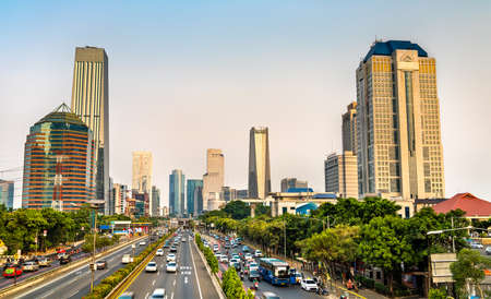 Jakarta Central Business District in Indonesiaのeditorial素材