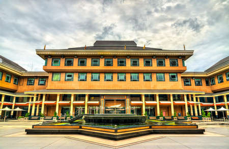 Architecture of downtown Bandar Seri Begawan, Bruneiのeditorial素材