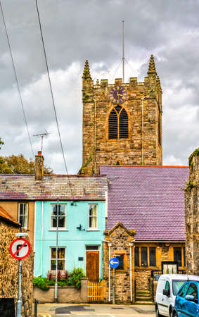 St Mary and St Nicholas Church in Beaumaris, Walesのeditorial素材