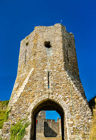 Gate at Dover Castle in Kent, Englandのeditorial素材