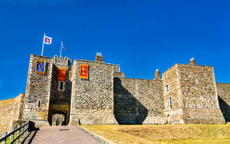 Henry IIs Great Tower of Dover Castle in Kent, Englandのeditorial素材