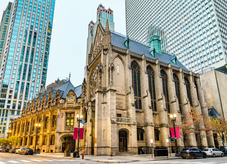 Saint James Chapel in Downtown Chicago, United Statesの写真素材