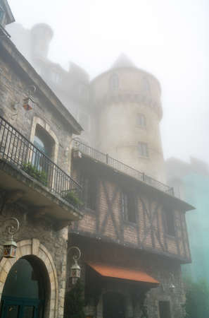 French castle at Ba Na Hills in Vietnamのeditorial素材