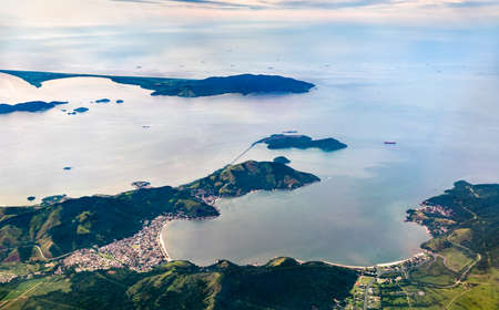 Aerial view of Mangaratiba, the state of Rio de Janeiro in Brazil