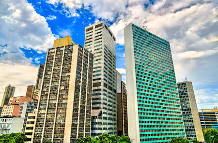 Architecture of downtown Rio de Janeiro, Brazilの写真素材