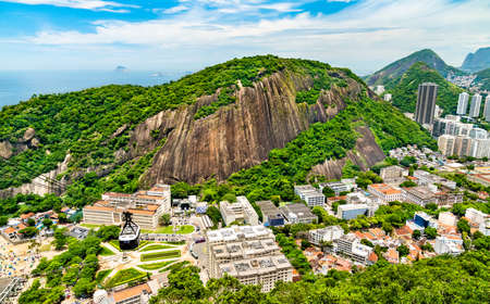 View of Urca district in Rio de Janeiro, Brazil