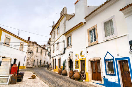 Street in the old town of Estremoz in Portugal