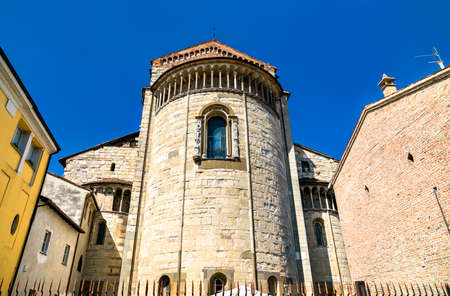 Piacenza Cathedral in Italyの写真素材