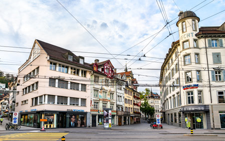 Architecture of St. Gallen in Switzerland