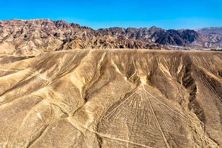 Aerial View of Palpa Geoglyphs in Peru