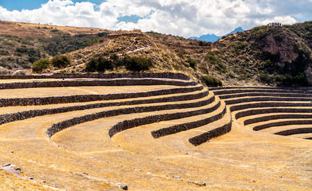 Agricultural terraces at Moray in Peru