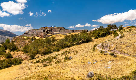 Puka Pukara Fortress in Cusco, Peruの写真素材