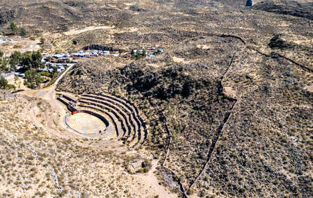 Pre-Incan amphitheatre in Chivay at the Colca Canyon in Peru