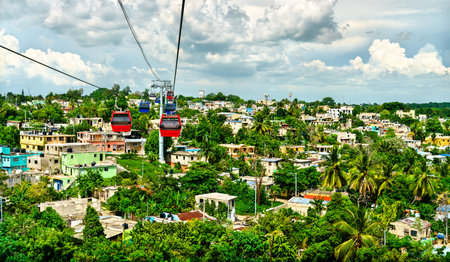 Cable car, public transit in Santo Domingo, capital of Dominican Republic