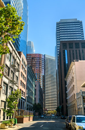 Downtown San Francisco Skyline in California, United Statesの写真素材