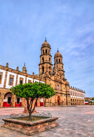 Basilica of Our Lady of Zapopan near Guadalajara in Jalisco, Mexicoの写真素材