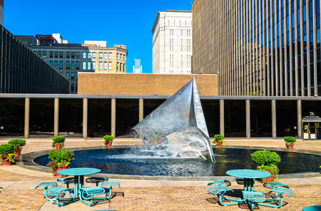 William J. Green Jr. Federal Building housing Governmental offices in Philadelphia - Pennsylvania, United Statesの写真素材