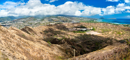 Diamond Head volcanic crater in Oahu - Hawaii, United States
