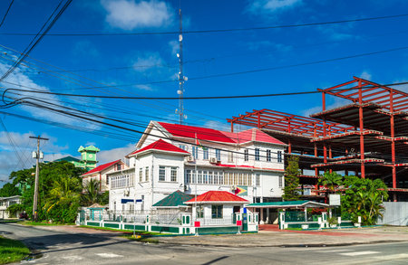 Ministry of Education of Guyana in Georgetown. South America