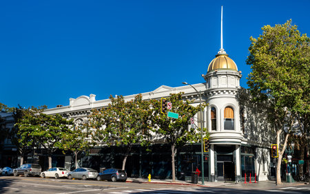 Renaissance Revival New Century Block in San Jose, California, United States, built in 1880の写真素材