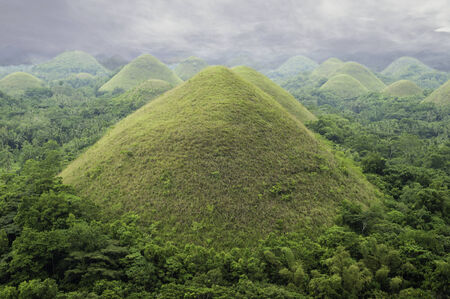 philippines bohol famous chocolate hills.