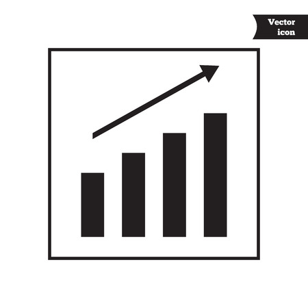 Business vector progress diagram. Growth chartのイラスト素材