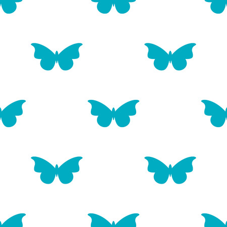 Beautiful vector seamless pattern with blue butterflies.のイラスト素材