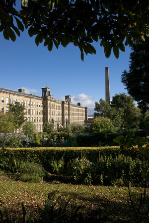 View of Salt's Mill, site in Saltaire, Bradford, West Yorkshire. October, 2013のeditorial素材
