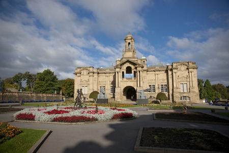 Cartwright Hall Art Gallery in Lister Park, Manningham, Bradford, West Yorkshire, UK in October 2013のeditorial素材