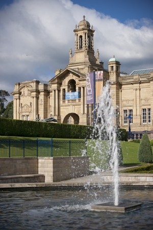 Cartwright Hall Art Gallery in Lister Park, Manningham, Bradford, West Yorkshire, UK in October 2013のeditorial素材