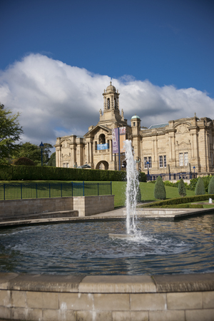 Cartwright Hall Art Gallery in Lister Park, Manningham, Bradford, West Yorkshire, UK in October 2013のeditorial素材