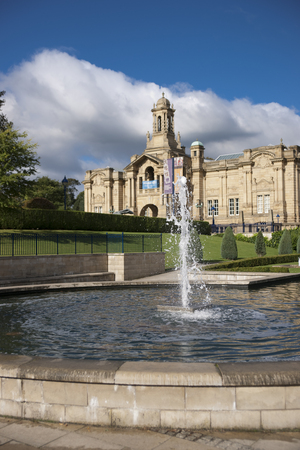 Cartwright Hall Art Gallery in Lister Park, Manningham, Bradford, West Yorkshire, UK in October 2013のeditorial素材