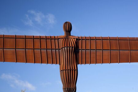'The Angel of the North' sculpture by Antony Gormley - Gateshead, near Newcastle, United Kingdom - 5th November 2012のeditorial素材