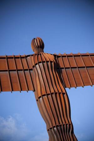 'The Angel of the North' sculpture by Antony Gormley - Gateshead, near Newcastle, United Kingdom - 5th November 2012のeditorial素材
