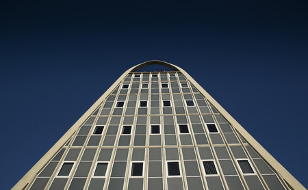 The brutalist & modernist 'Toast Rack' building, formerly known as the Hollings Building in Fallowfield, Manchester, UK. Formerly part of Manchester Metropolitan University. 13th November 2013のeditorial素材