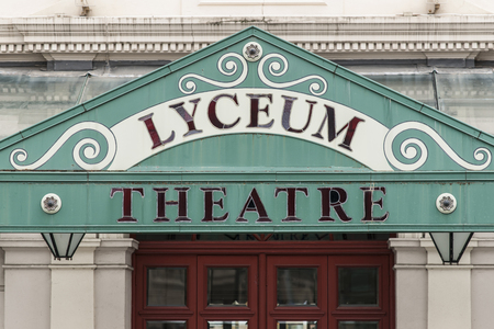 Ornate entrance to the Lyceum Theatre, Sheffield, South Yorkshire, UK - September 2013のeditorial素材