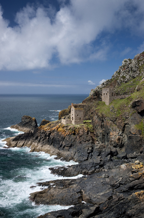 The Crowns Tin Mine at Botallack, Cornwall, England - June 2012のeditorial素材