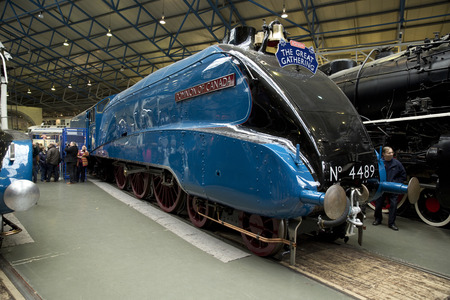 Dominion of Canada at the Great Gathering of A4 Steam Locomitives at the National Railway Museum,...