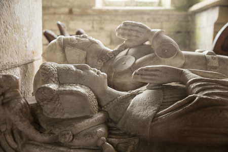 Tomb and memorial in All Saints Church, Harewood House, Yorkshire, UK - April 2016のeditorial素材