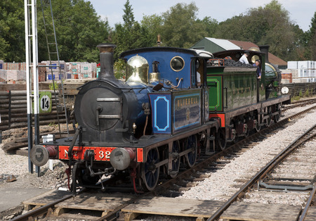 Steam Locomotive number 323 Bluebell at the Bluebell Heritage Railway, Sussex, UK - August 2012のeditorial素材
