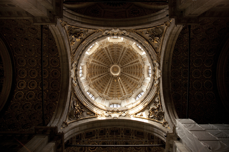 Dome of Como Cathedral, Como, Lombardy, Italy, Europe - August 2011のeditorial素材