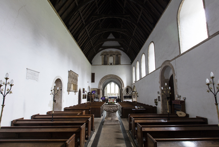 Interior of Saint Lawrence Church, Castle Rising, Norfolk, United Kingdom - 13th December 2015のeditorial素材