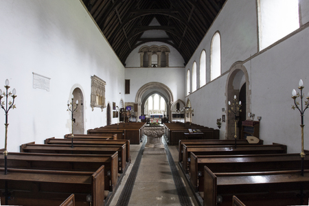 Interior of Saint Lawrence Church, Castle Rising, Norfolk, United Kingdom - 13th December 2015のeditorial素材