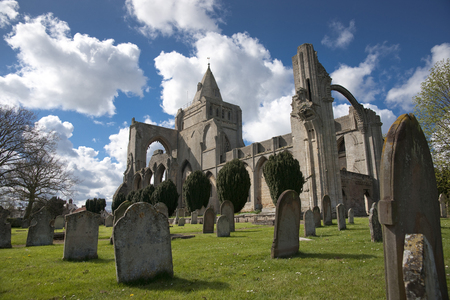 A view of the remains of Crowland Abbey, Lincolnshire, United Kingdom - 27th April 2013のeditorial素材