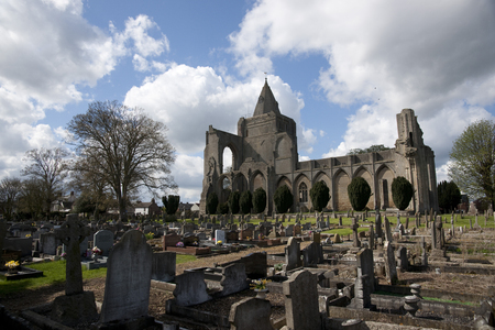 A view of the remains of Crowland Abbey, Lincolnshire, United Kingdom - 27th April 2013のeditorial素材
